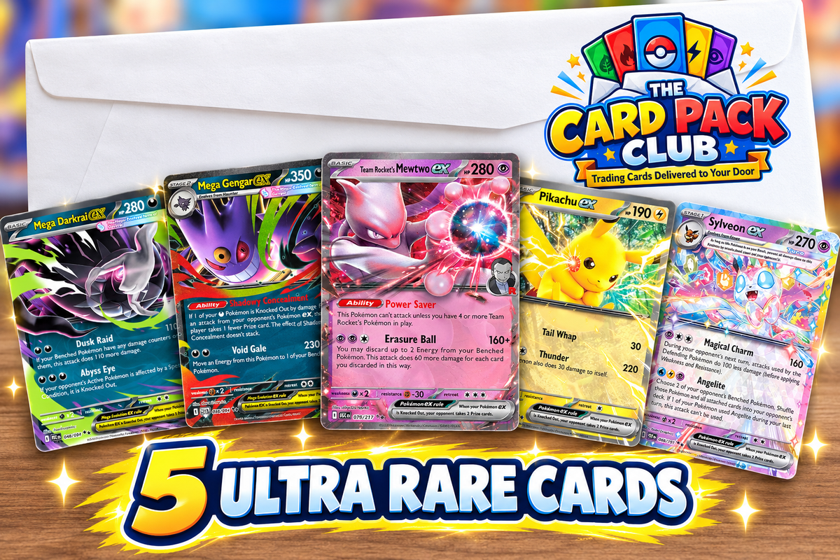 5 Ultra/Double Rare Pokémon Cards